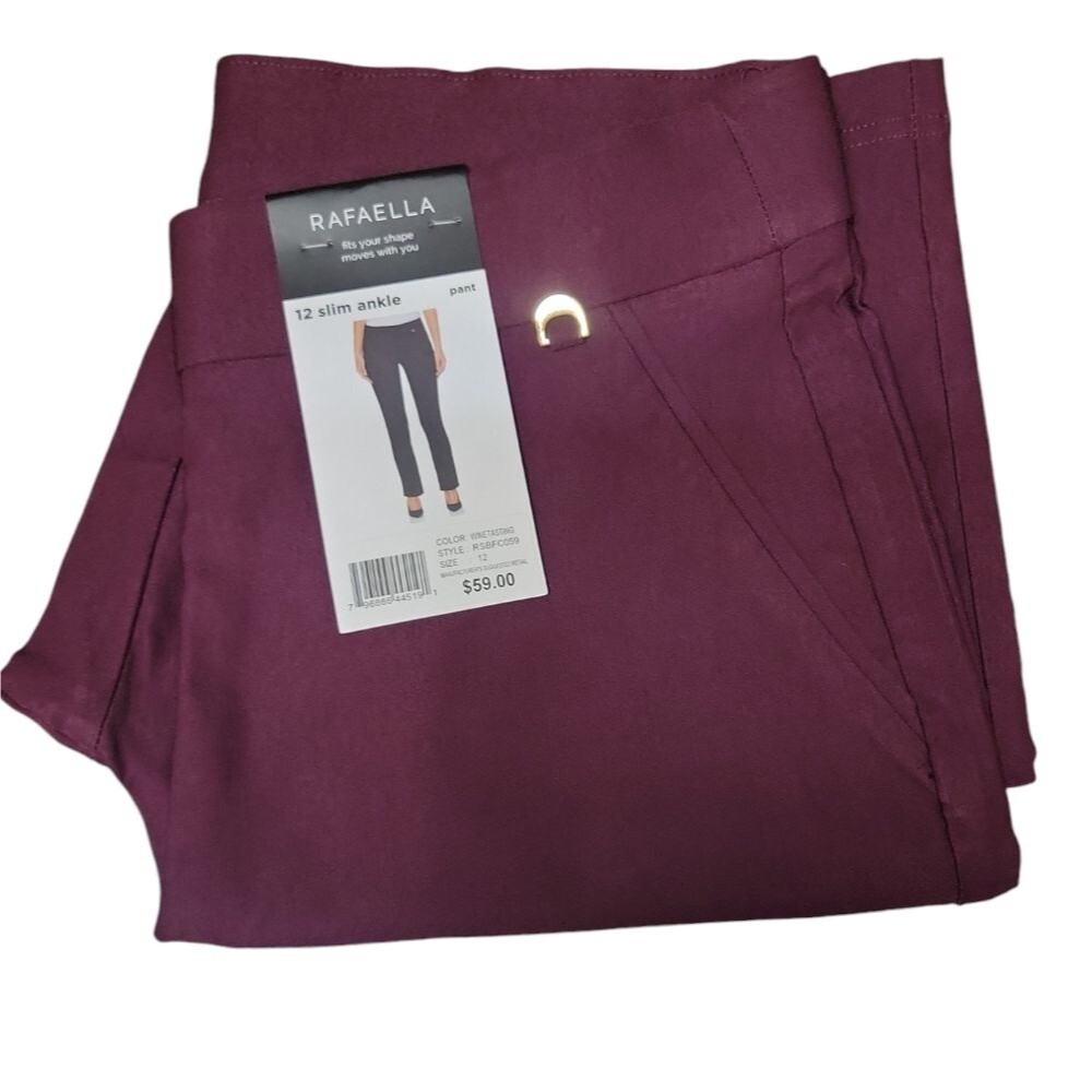 Rafaella Women's Supreme Comfort Fit Slim Ankle Pant -NWT - Picture 4 of 6